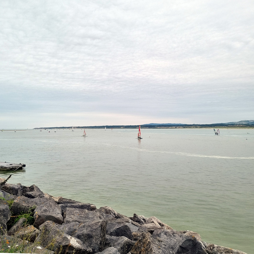 Canche River at Le Touquet Plage looking downstream