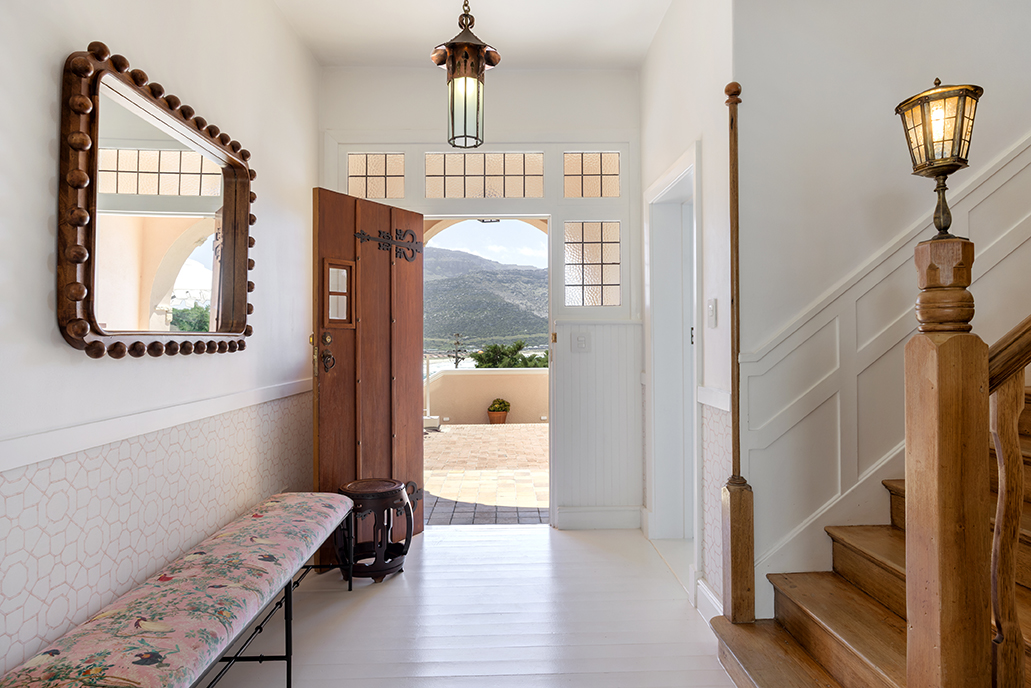 Entrance hall at Villa Issima Hillside House opening to the terrace in Cape Town