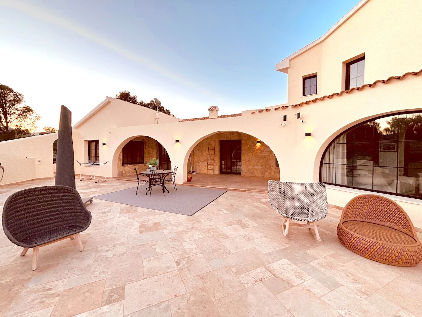 Villa in Altea with architectural designed arches