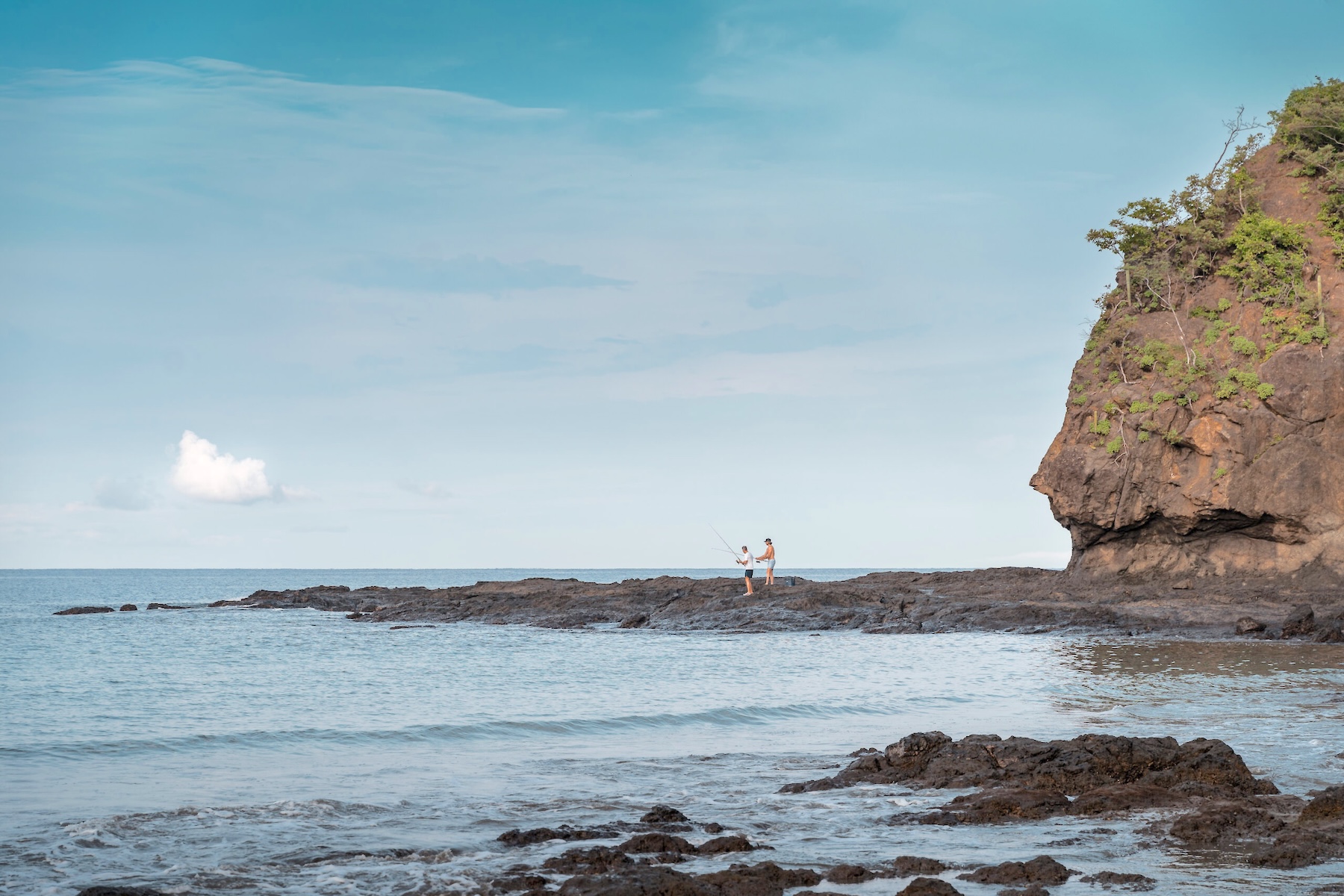 Forested Pacific cove on Peninsula Papagayo in Costa Rica