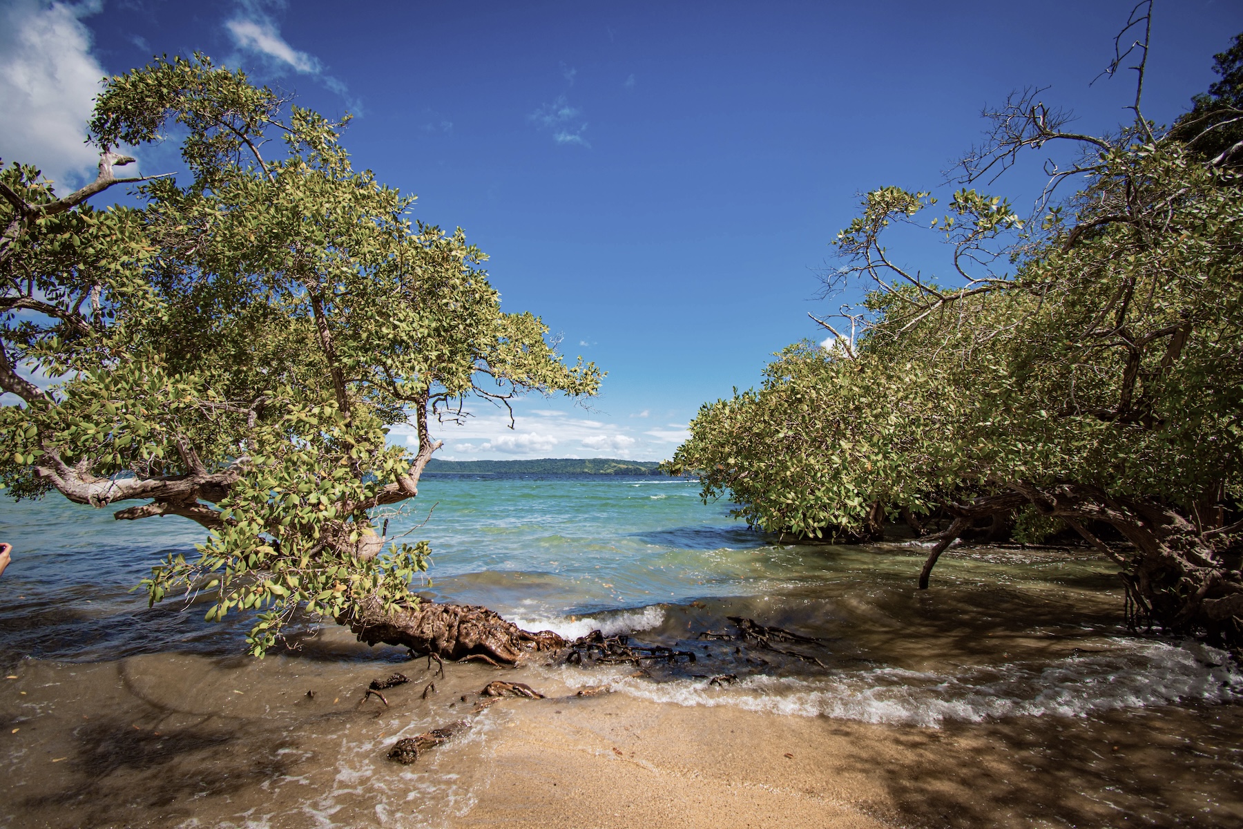 Coastal rainforest meeting the Pacific Ocean on Peninsula Papagayo, Costa Rica.
