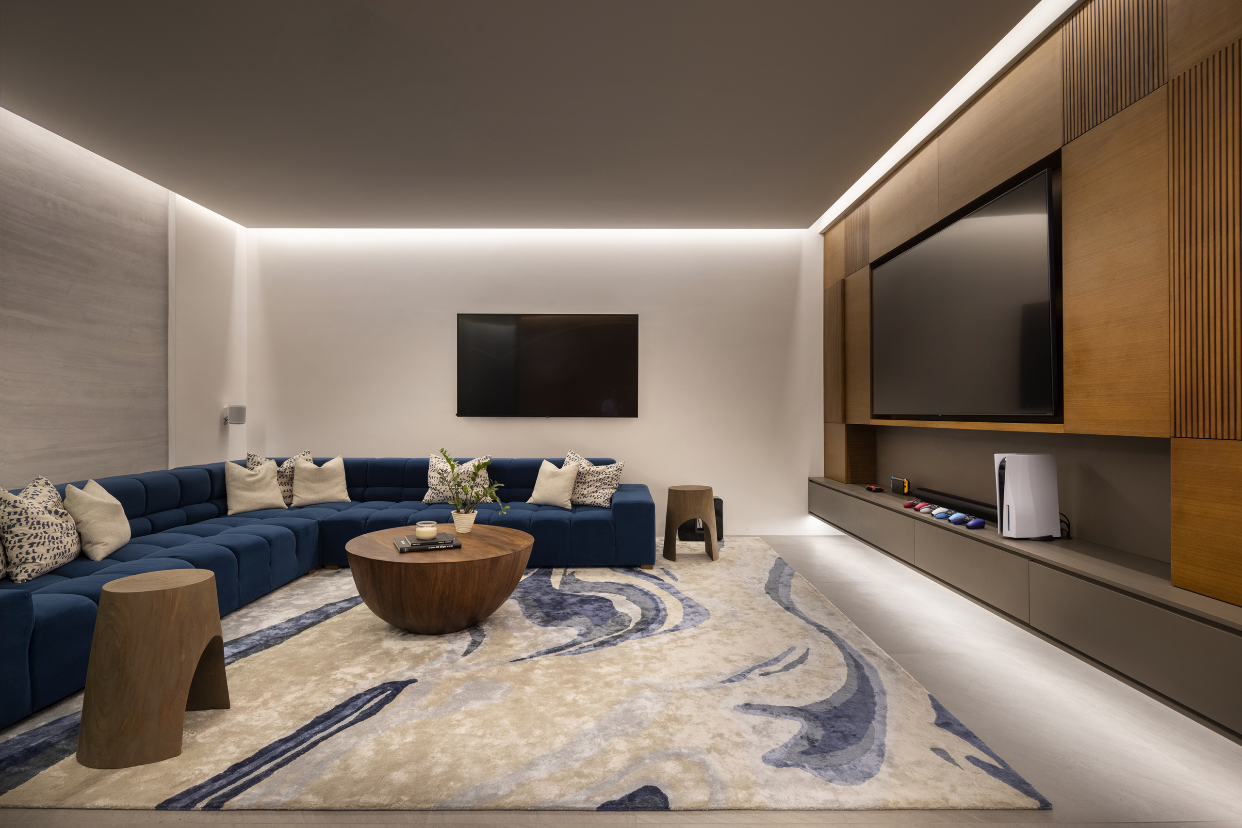 Private media room at Villa Avellana in Costa Rica